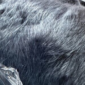 Pottery Barn teen, iced faux fur beanbag large slip cover periscope